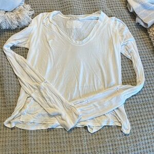 Free People White Long Sleeve